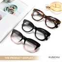 Reading Glasses for Women - Oprah Blue Light Reading Glasses with Spring Hinge, Anti-Glare/Eyestrain Computer Readers (Multi-01)