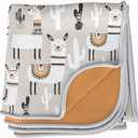 BABYBOET Splat Mat for Baby  Under High Chair Floor Mat Protects Wood, Vinyl and Carpet from Spills  Waterproof 4 Layer Baby Mat with Anti-Skid Backing Deters Bunching and Sliding (51 x 51) (Grey Alpaca)