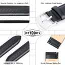 OTTOODY Leather Watch Bands Quick Release, Elegant Top Grain Leather Watch Straps for Men & Women, Choice of Color & Width - 18mm, 19mm, 20mm, 21mm or 22mm Wristbands Bracelet for Watch & Smartwatch