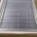 MCS 24x36 Large Wall Mirror, Silver Mirror with Beaded Detail, Vertical & Horizontal Wall Hanging Mirror for Bathroom, Bedroom & Livingroom