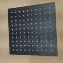 NearMoon Rain Shower Head, High Flow Stainless Steel Square Rainfall Shower, Waterfall Bath Shower Body Covering, Ceiling or Wall Mount (12 Inch, Matte Black)