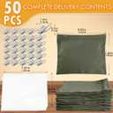 10 Set Outdoor Curtain Weights Upgraded 30 oz High Weighted Sand Bags with 30 Metal Clips for Gazebo Patio Tent Tablecloth 7.5"*8.7" Green