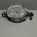 CASIMR 2 Tier Plant Stand, 19.2 inch Tall Metal Potted Holder Rack,Indoor Outdoor Multiple Flower Pot Shelf Rustproof Iron Garden Container for Garden Patio Living Room Corner Balcony, Black