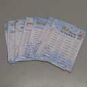 Jetec 302 Pcs Bear Baby Shower Games Set 6 Games Include Baby Shower Word Scramble Word Search Predictions and Advice The Price is Right Guess Mom or Dad(Blue Bear)