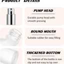 4Packs 100ml/3.4Oz Empty Refillable Frosted Glass Spray Bottles with Fine Mist Sprayer & Silver Caps Small Decorative Perfume Liquid Containers For Essential Oils, Cleaning Products, Makeup Liquids