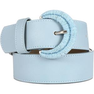 Women's Leather Belts for Dresses black Leather Waist Belt Fashion Ladies Belts