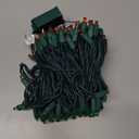 Brizled Red & Green Christmas Tree Lights, 33ft 100 LED 5MM Wide Angle Gentle Twinkle Christmas String Lights, 120V UL Certified Connectable Xmas Tree Light Mini Xmas Light for Tree Party Home Garden