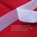 Extremely Thin and Soft Strong Mini Clothes Hook and Loop Fasteners Sewing Type Back Without Adhesive Tiny Clothing Accessories DIY Handmade Materials (White, 0.62"/16mm)