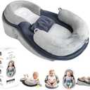 Baby Feeding Pillow, Anti Overflow Breast Feeding Pillow, Baby Lounger & Tummy Time Mat, Detachable Design