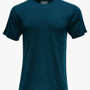 SHEEP RUN Men's Merino Wool Lightweight Hiking Running Workout Breathable Base Layer T Shirt, Size Large Color Navy Blue