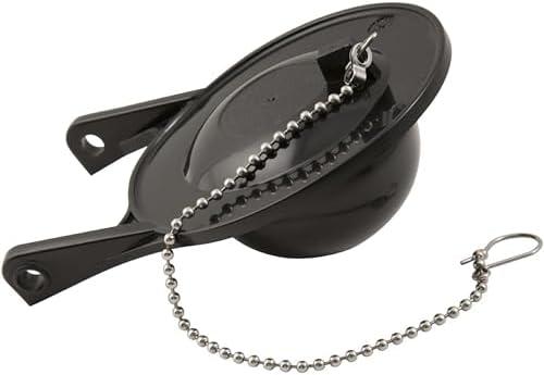 PlumbCraft 3-in. Black Flapper Tank Ball 7543300, Toilet Flapper Replacement Kit for Toilet Tank Repair, Universal Toilet Flapper and Toilet Flusher Seal