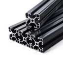 VEVOR 4PCS 39.4 in (1000mm) T Slot 4040 Aluminum Extrusion Profile, European Standard Anodized Linear Rail, High-Strength Extruded Aluminum Rail for 3D Printer, CNC Machine DIY, Laser Engraving, Black
