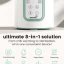 Grownsy Baby Bottle Warmer, 8-in-1 Fast Baby Milk Warmer with Timer for Breastmilk or Formula, Accurate Temperature Control, 24H Keep, Food Heater&Defrost BPA-Free Bottle Warmer for All Bottles- Green