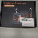 Borescope Dual Lens Endoscope Camera with Light, 4.3" IPS 1920P HD Inspection Camera, 7.9mm IP67 Waterproof with 8+1 Adjustable LEDs, 16.5FT Semi-Rigid Snake Cable for Mechanic, Cool Gadgets for Men