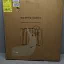 Auto-Close Baby Gate for Stairs & Doorways Dog Gate - Adjustable Steel Safety Gate with Dual Lock, Fits 29"-39" Wide, Pressure Mount No Drilling (White, 30-39" W x 30" H)
