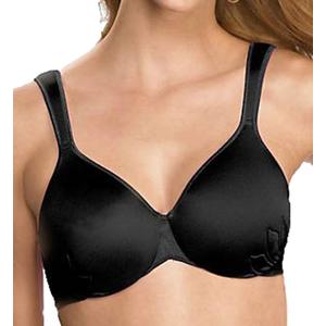 Bali Women's Live It Up Seamless Underwire Bra, Black, 40 DD US