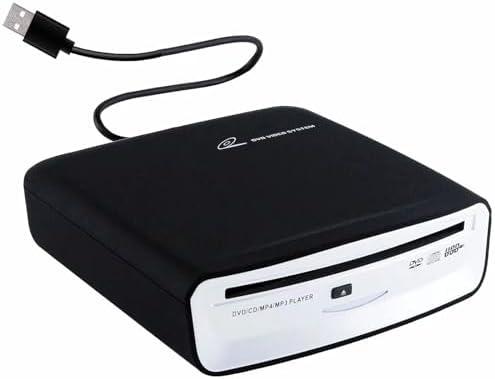 External Car Universal CD Player Machine, Vehicle External USB CD Player for Car Android Navigation-Plug and Play(Android Version 4.4 and Above)