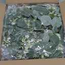 Mkono Farmhouse Wall Home Sign with Artificial Eucalyptus for O Rustic Wooden Hanging Letters Decorative Wall Art Decor for Living Room Kitchen Entryway Housewarming Gift, Brown (10"L x 9.8"W)