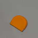 Annhua Silicone Retainer Case Partial Denture Case, Cute Mouth Guard Case Night Guard Case with Vent Holes, Slim Aligner Case Retainer Holder Case - Orange