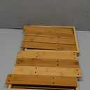 PINGEUI 2 Packs 13 Inches Bamboo Step Stool, NonSlip Small Seat, Durable Footrest Bench With Storage Shelf for Bathroom, Bedroom, Kitchen