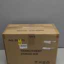 Acrylic Box Display Case, Clear Plastic Stackable Storage Bins with Magnetic Attraction Lid, Showcase for Cosmetic, Large Figures Collectibles (5 Pack, X-Large)