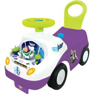 Kiddieland My First Buzz Ride-On Toddler Toy with Music, Flashing Lights, Interactive Dashboard, Foot-to-Floor Design, Sturdy Construction, Ages 2+