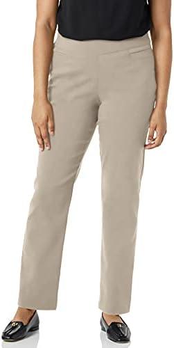 Briggs New York Women's Super Stretch Millennium Welt Pocket Pull on Career Pant (Average & Short & Tall Length) S