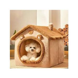 Cozy Pet Bed House,Indoor/Outdoor Pet House,Dog House Indoor,Dog House Kennel Bed Mat with Cushion for Small Medium Large Dogs Cats,Cat and Medium Dog,Warm Cave Sleeping Nest Bed for Cats Dog