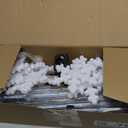 Enhon 2 Pack Meteor Shower Snowflake Lights Outdoor with Timer, Total 480 LED 12in 16 Tube Connectable Waterproof Meteor Rain Drop Christmas Light with Snowflake for Xmas Tree Roof Garden(Warm White)