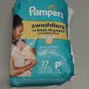 Pampers Baby Diapers - Swaddlers - Size P1, 27 Count, Ultra Absorbent Disposable Preemie Diaper