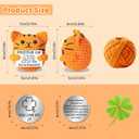 Positive Crochet Animals, Pocket Hug Crochet Cat Emotional Support Good Luck Gifts for Thank You,Lucky Charm Exam, Get Well Soon Gifts for Women Men
