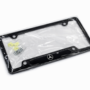 Stainless Steel Carbon Fiber 4 Holes License Plate Frame fit for Black License Plate 6 * 12 Inches Tag Holder Bracket