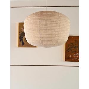 Large fabric lampshade Beige Hanging 20INCH Linen Pendant Lamp shade Can replace paper lanterns, Hanging cloth Lantern Handmade Minimalist Decorations Suitable for Living room, Hallway