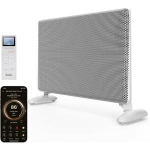 Ballu Mica Infrared Panel Space Heater for Large Room,Smart Quiet Heater with Programmable Thermostat,WiFi App Control,Inverter Energy Efficient for Indoor Use,Compatible with Alexa,White