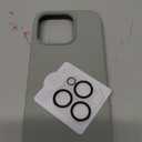 Silicone Phone Case with Camera Lens Protector Rings – Shockproof Protective Cover