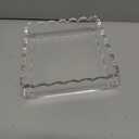 8 x 8 Scalloped Acrylic Tray  Clear Display Tray & Jewelry Organizer, AntiSlip Pads, Modern Desk Dcor Gift, Chic & Versatile