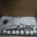 Flag Rope and Clips Kit, 50 Ft Flag Pole Rope Halyard Polyester Rope with Heavy Duty 6" Cleat Hook, Flagpole Retainer Ring and 2 Pcs Stainless Steel Swivel Snap Clips for Flagpoles Up to 25ft (white-50ft B)