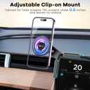 CARFIB Car Phone Mount fit for Tesla Model Y Model 3 Accessories Strong Magnet Screen Phone Holder Adjustable fit for iPhone and Other Phones with Magsafe Magnetic Ring