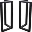MBQQ 2 Pcs V Shape Table Legs - Heavy Duty Metal, Dining Table & DIY Iron Bench Legs (H28"xW17.7")
