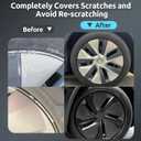 Automotive Alloy Wheel Rim Protector 19 Inch Alloy Rim Guards for Car Rims Compatible with Tesla Model 3 Model Y 19 Inch, Universal 19in