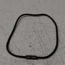 Nautical Durable Black Rope Cord Cuff Unisex Waterproof Bracelet with Magnetic Clasp for Men & Women