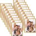 WIFTREY 8x10 Picture Frame Set of 18, Multi Photo Frames 8 by 10 Bulk for Wall Hanging or Tabletop Display, Gold