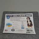 Drymate Dog Crate Mat Liner, Absorbs Urine, Waterproof, Non-Slip, Washable Puppy Pee Pad for Kennel Training - Use Under Pet Cage to Protect Floors, Thin Cut to Fit Design (USA Made) (LGrey) (29"x48")