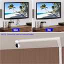 Cord Hider Self-Adhesive 235in(15x L15.7) Cord Covers for Wall Mounted TV Wires on Wall Cable Hider Wall Kit Cable Management Organizer with 78in Wall Cord Hider 6ft Floor Cord Cover-White