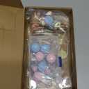 Gerrii 19 Pcs Gender Reveal Cake Topper Set, Includes He or She Cake Topper Assorted Sizes Ball Picks Cookie Insert Topper Blue Pink Cupcake Topper for Boys and Girls Gender Reveal Baby Shower(Bear)