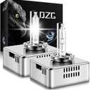 DZG D5S HID Headlight Bulbs for 2016 2017 2018 Chevy Silverado 1500 WT LS LT 2015-2018 GMC Sierra 1500 2500 3500 HD, 6000K Bright White 35W Metal Base Xenon Replacement High Low Beam Bulb, Pack of 2