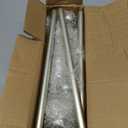 Bay Window Curtain Rods, HOTOZON 1 Inch Heavy Duty Curtain Rods for Bay Windows 36-72 Inch(Center Rod), 20-36 Inch Side Rods for Windows, Antique Silver, Decorative Drapery Rods with End Cap Finials