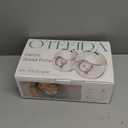 Hands Free Breast Pump Wearable MY-375 - Strong Suction, Low Noise, Wearable Breastfeeding Pump with 4 Mode &12 Levels, Portable Electric Breast Pump 24mm - 19/21/Insert/Flange, 2 Pack (White)