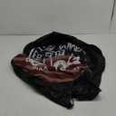 I Go Where I'm Towed American Flag Spare Tire Cover Waterproof Dust-Proof Universal 15 Inch Wheel Camper Spare Tire Cover Fit for RV Trailer Truck Jeep SUV Rav4 Motorhome Travel Trailer Accessories