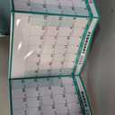 24" x 36" 2026 Wall Calendar, Folded Wet & Dry Erase Wall Calendar 12 Month, Annual Yearly Planner Yearly Laminated Calendar 2026 Horizontal/Vertical, with Julian Dates